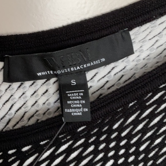 White House Black Market Black and White Tank Top - Picture 4 of 5